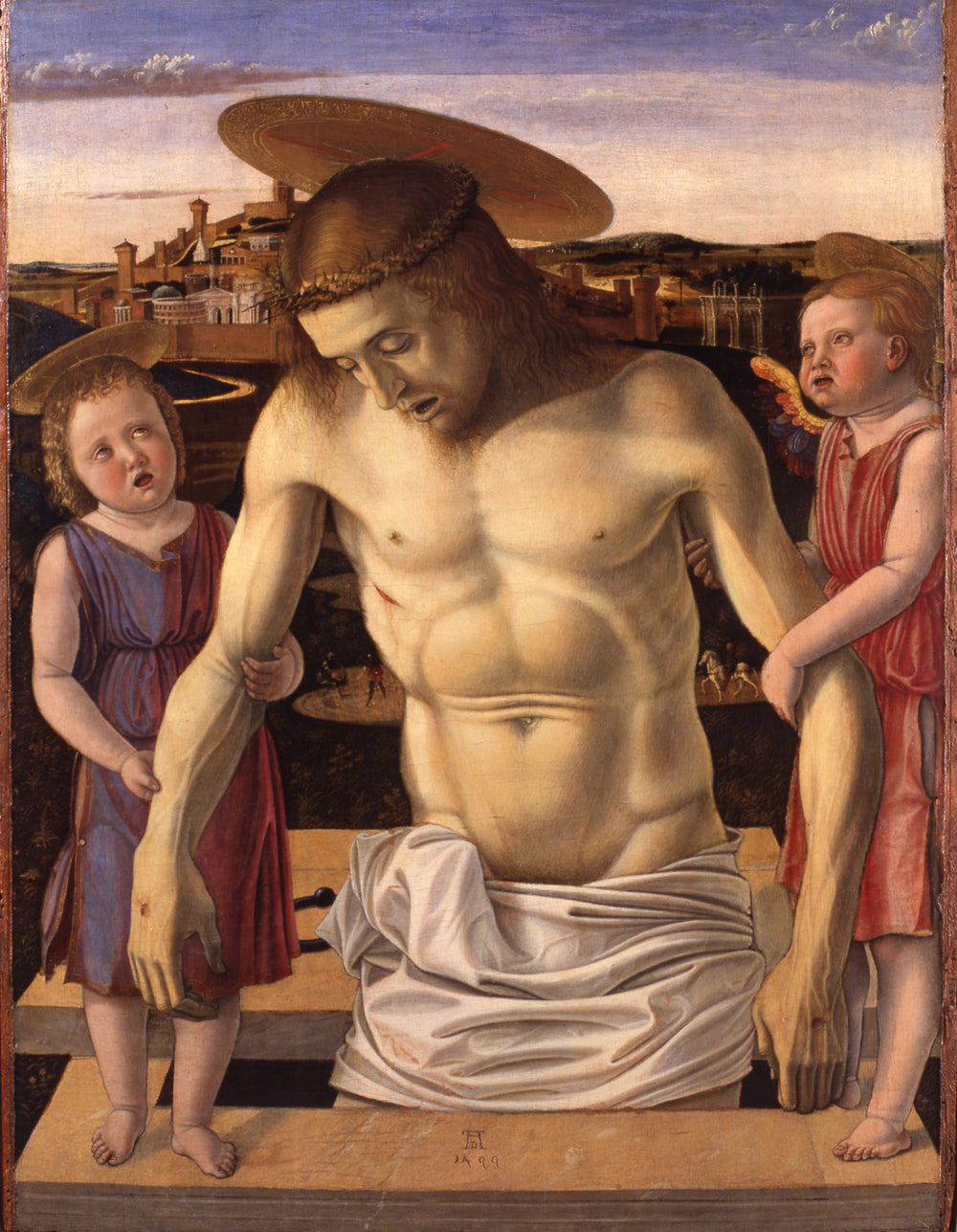 Christ mort soutenu par deux anges - Giovanni Bellini - Alpha Reproduction