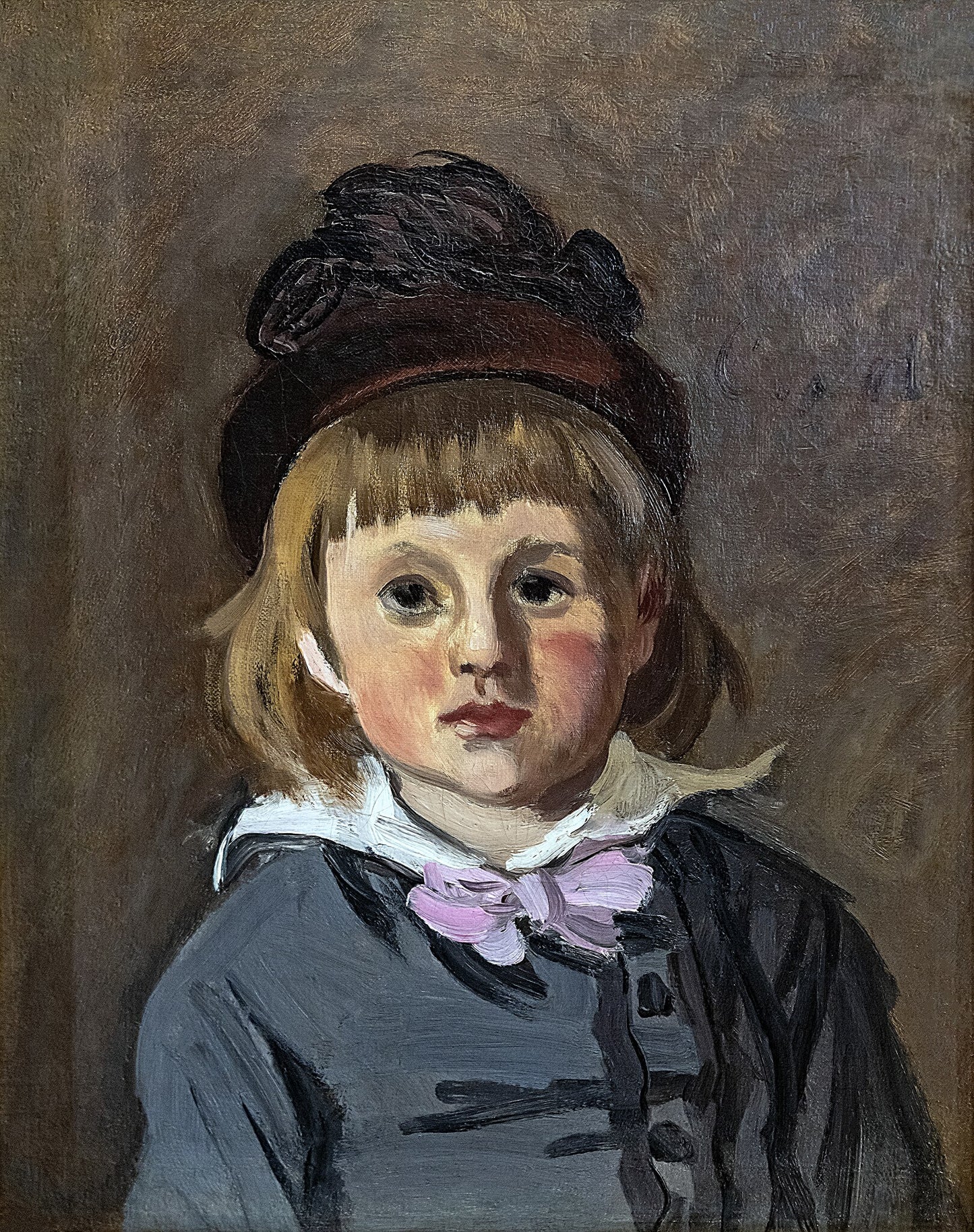 « Ritratto di Jean Monet con berretto con pon pon » – Claude Monet (1869)