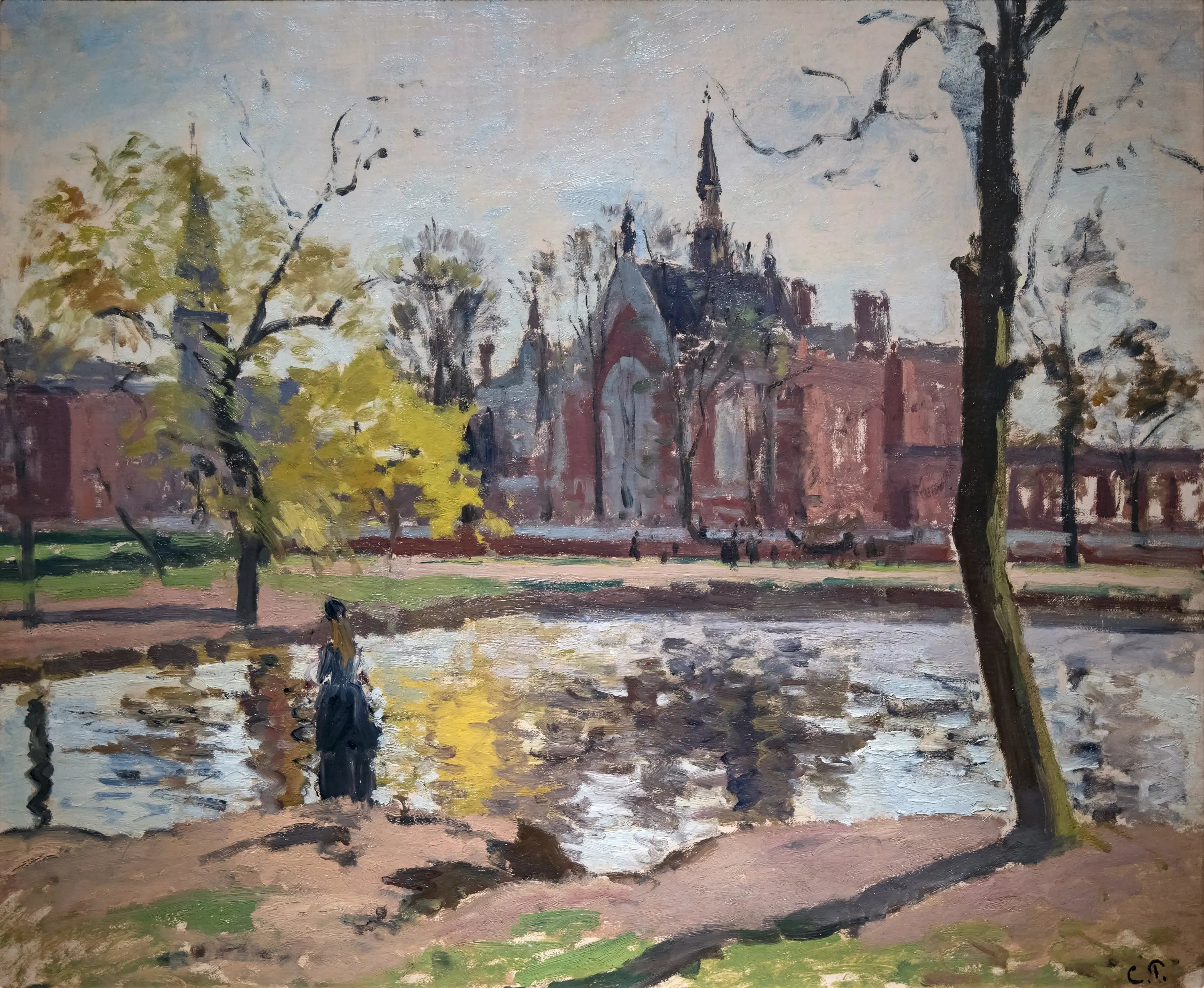 Reproduction du tableau « Dulwich College, Londres - Camille Pissarro » par Alpha Reproduction en peinture à l’huile