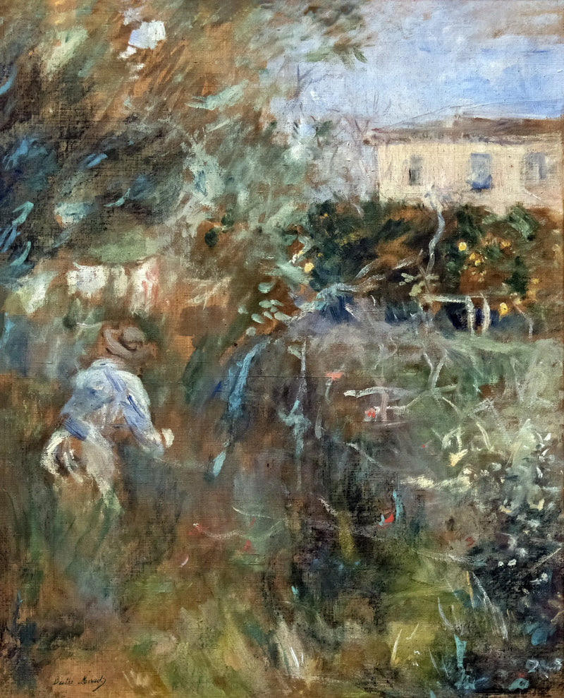 Donna nel giardino (villa Arnulphi a Nizza) - Berthe Morisot