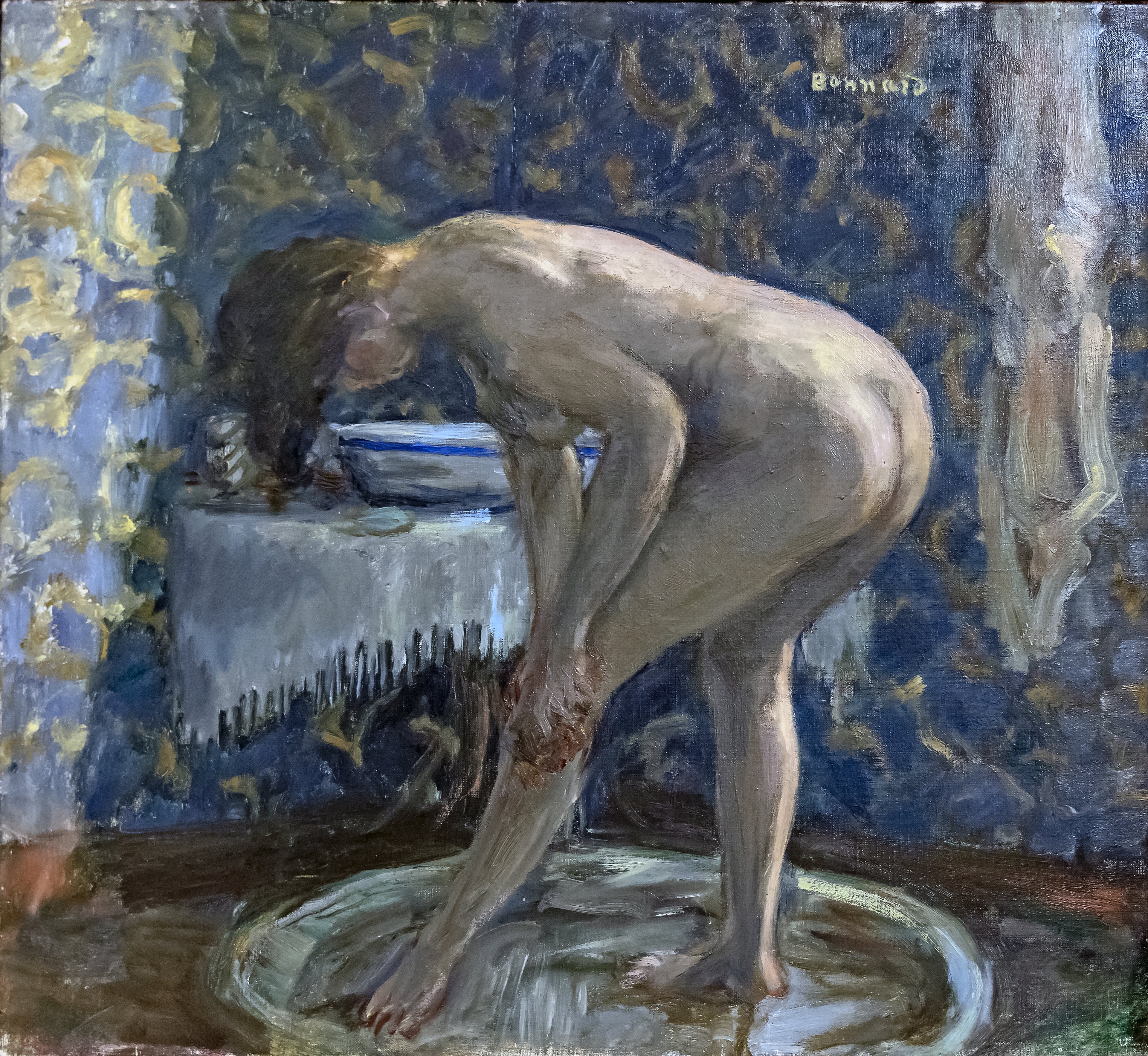 Reproduction du tableau « Nu au tub - Pierre Bonnard » par Alpha Reproduction en peinture à l’huile