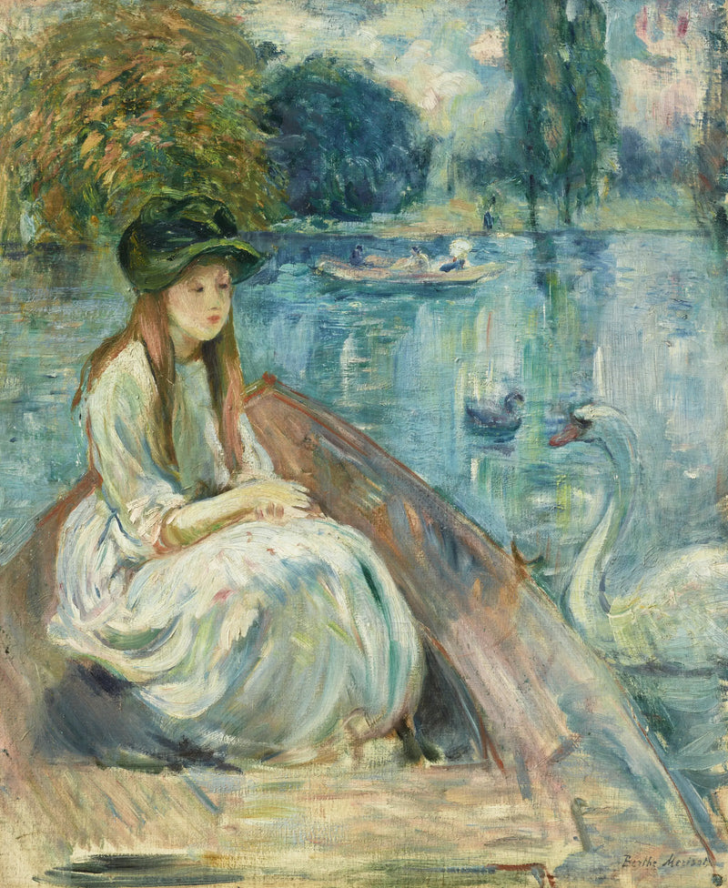 Jeanne Fourmanoir sul lago - Berthe Morisot