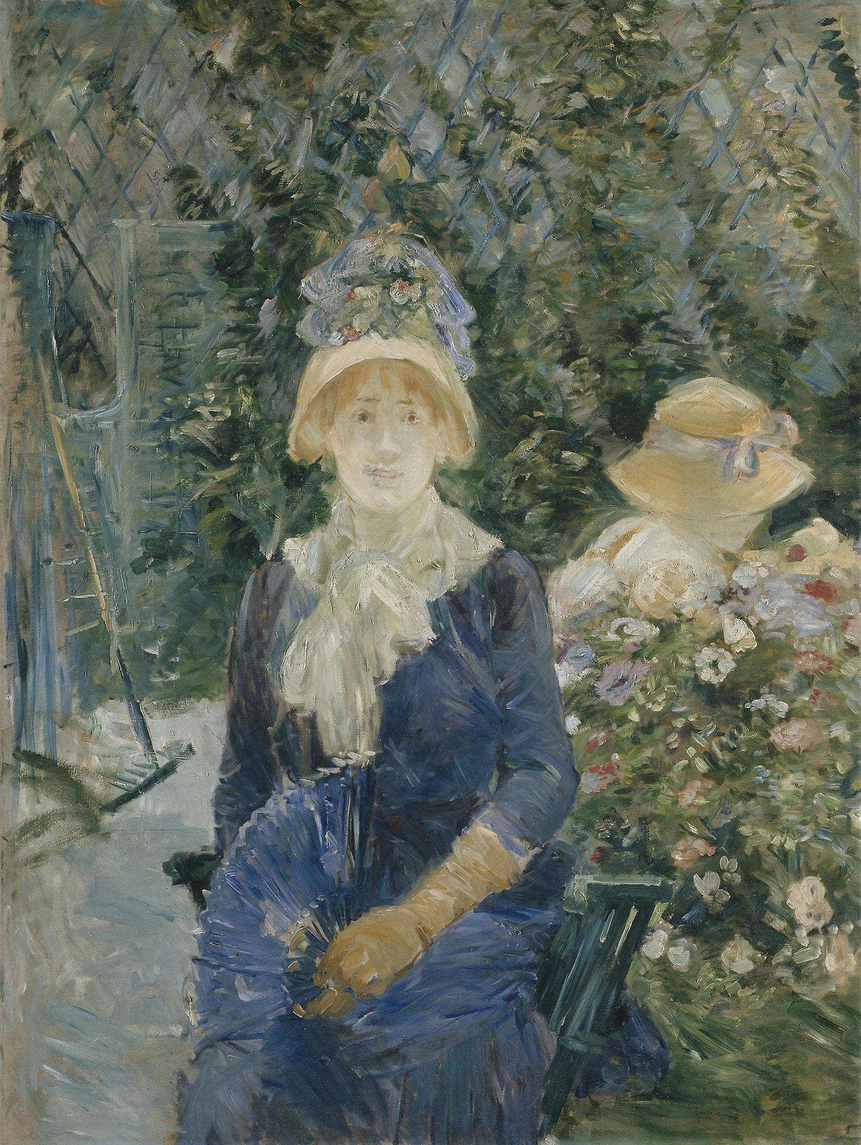 Reproduction du tableau « Femmes dans un jardin - Berthe Morisot » par Alpha Reproduction en peinture à l’huile