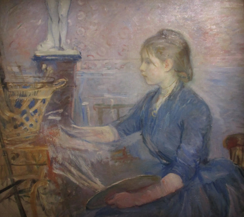 Paule Gobillard che dipinge - Berthe Morisot