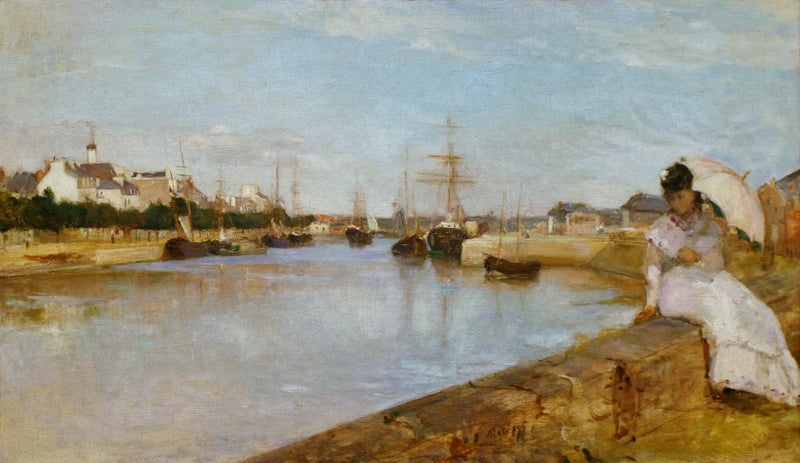 Vista del piccolo porto di Lorient - Berthe Morisot