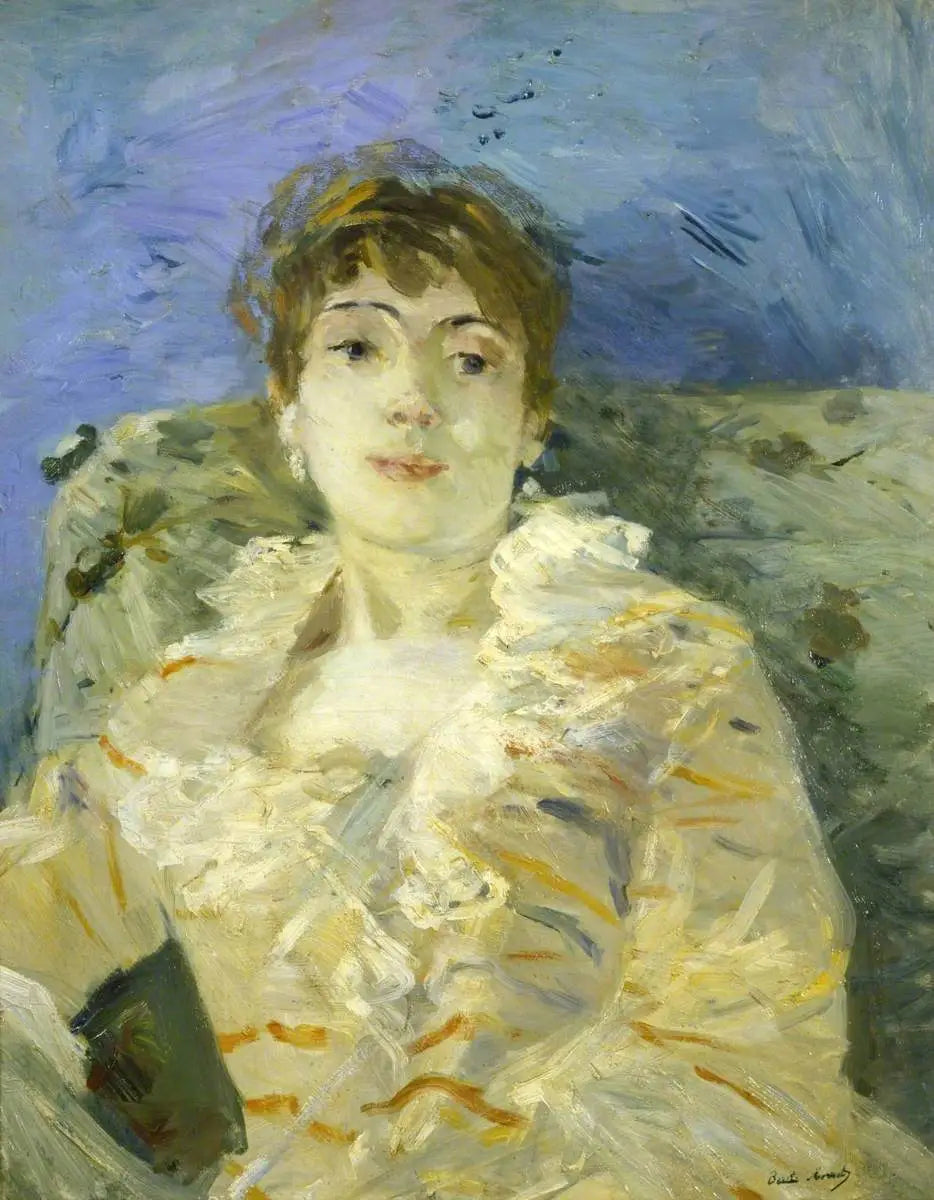 Reproduction du tableau « Jeune femme au divan - Berthe Morisot » par Alpha Reproduction en peinture à l’huile