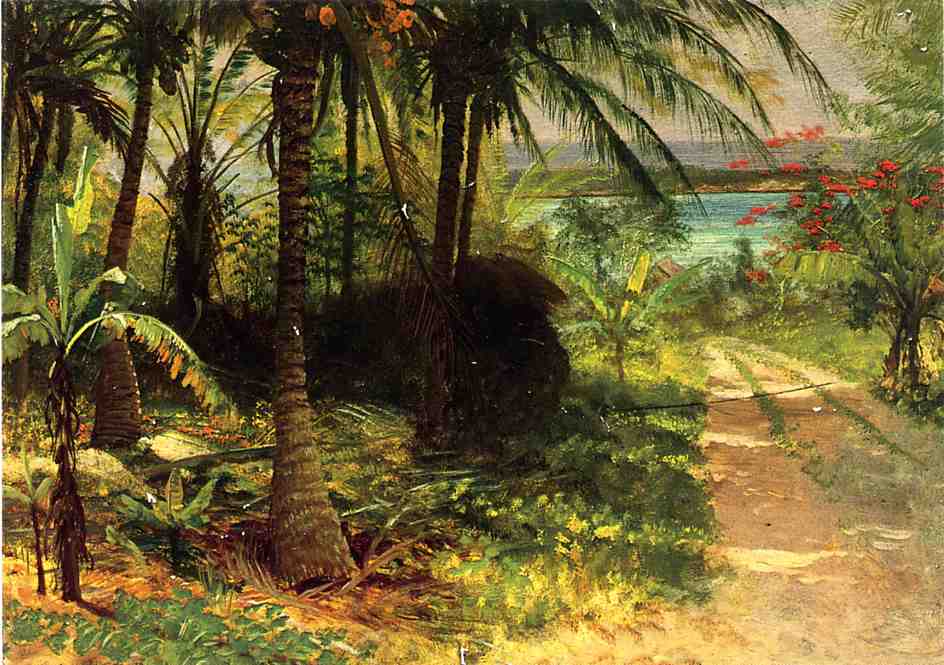 Paysage tropical - Albert Bierstadt