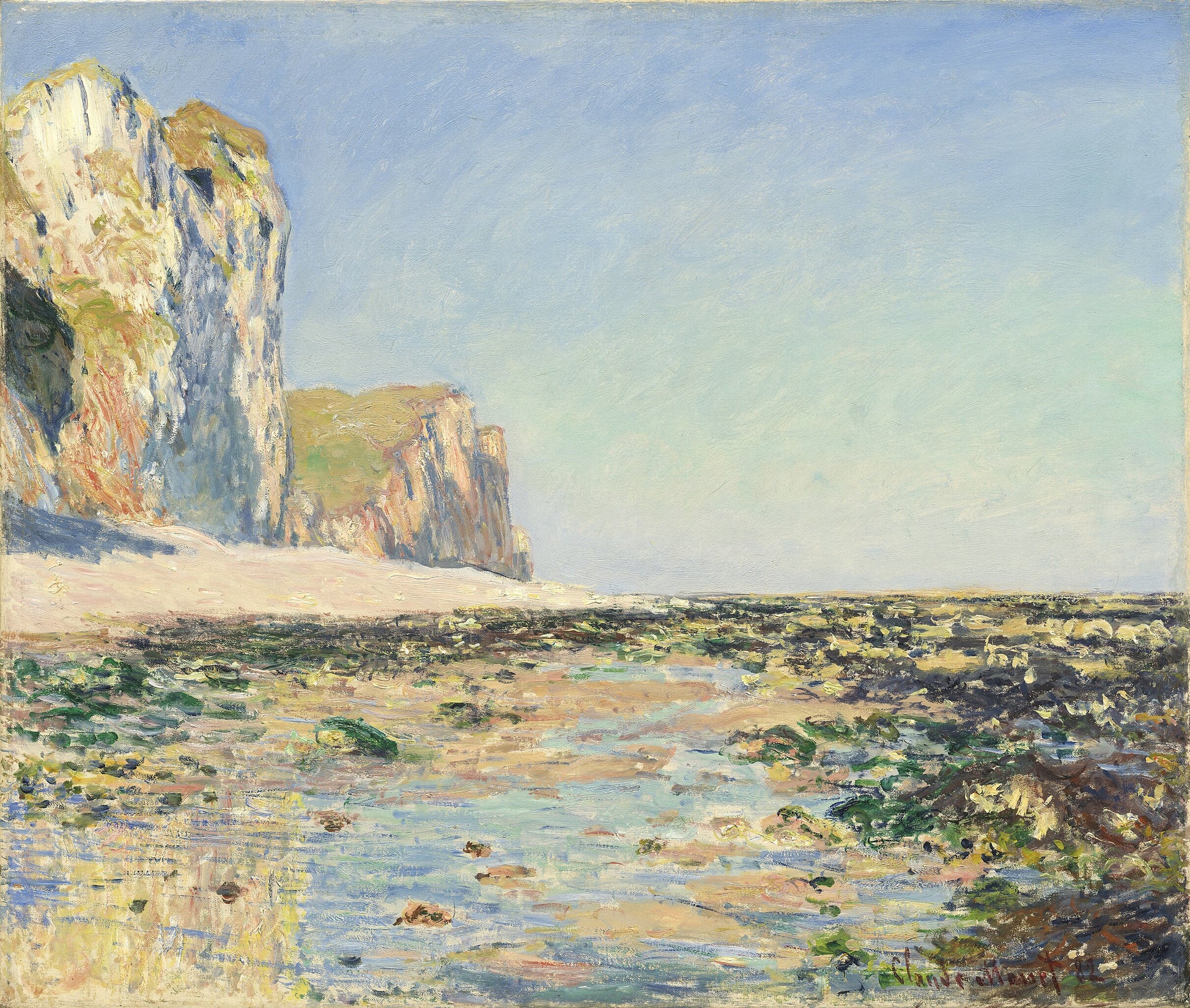 Costa e scogliere di Pourville al mattino - Claude Monet