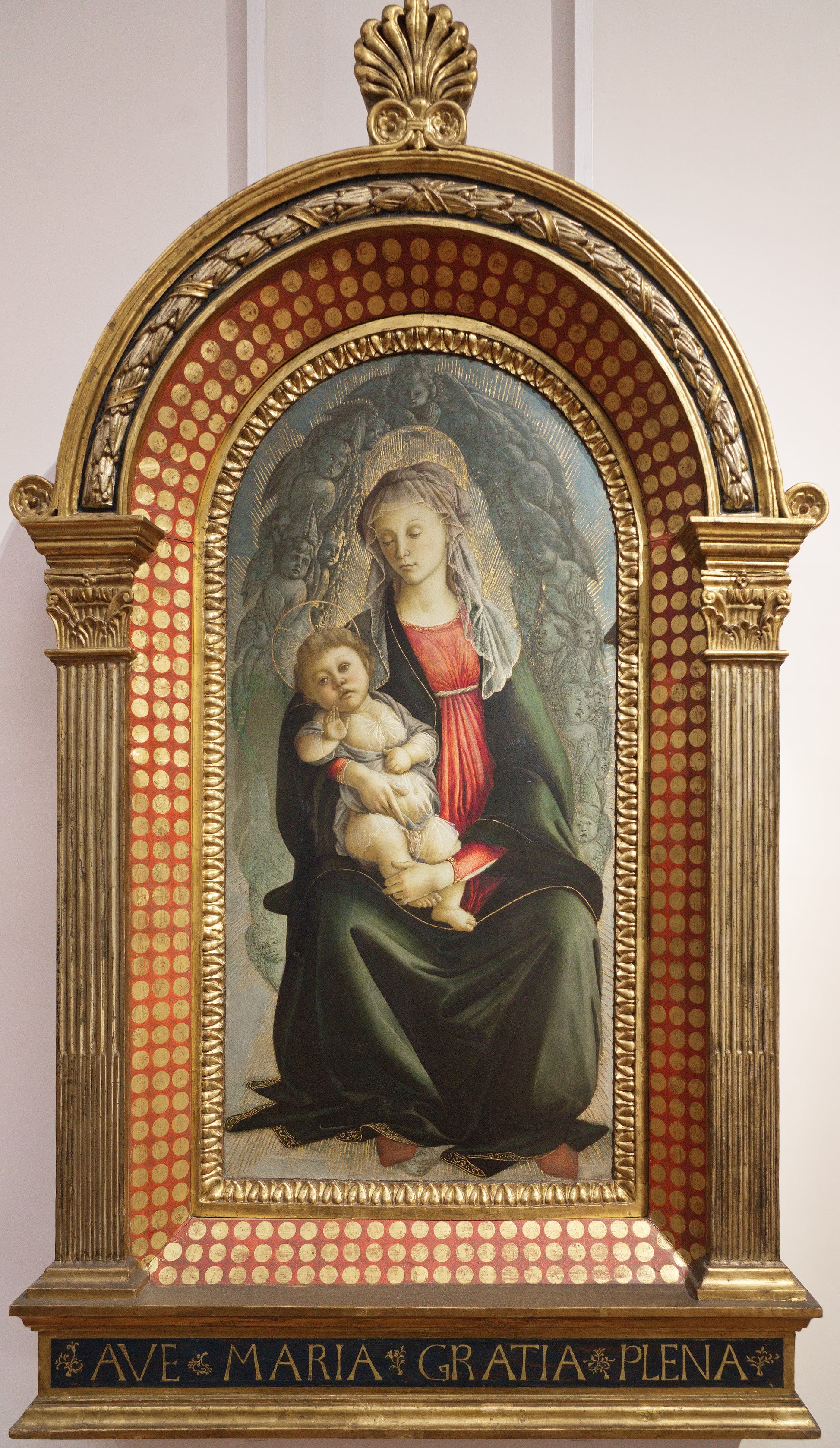 La Vergine e il Bambino in una gloria di serafini - Sandro Botticelli