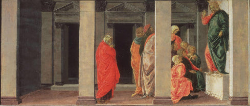 Sainte Marie-Madeleine écoutant la prédication du Christ - Sandro Botticelli