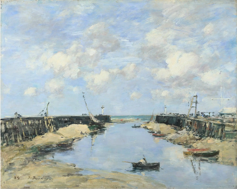 L'ingresso del porto di Trouville - Eugène Boudin