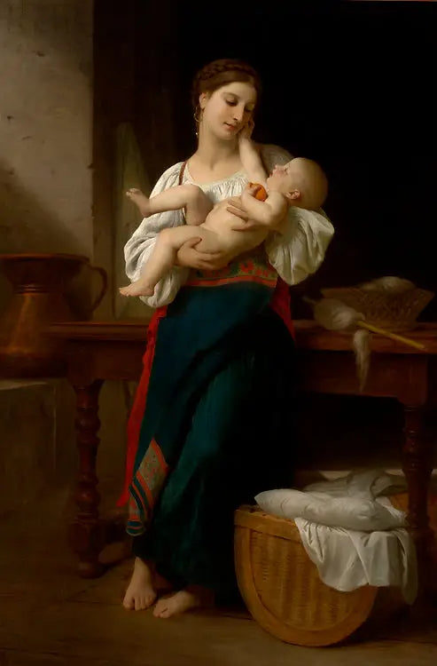 Prime Carezze - Bouguereau
