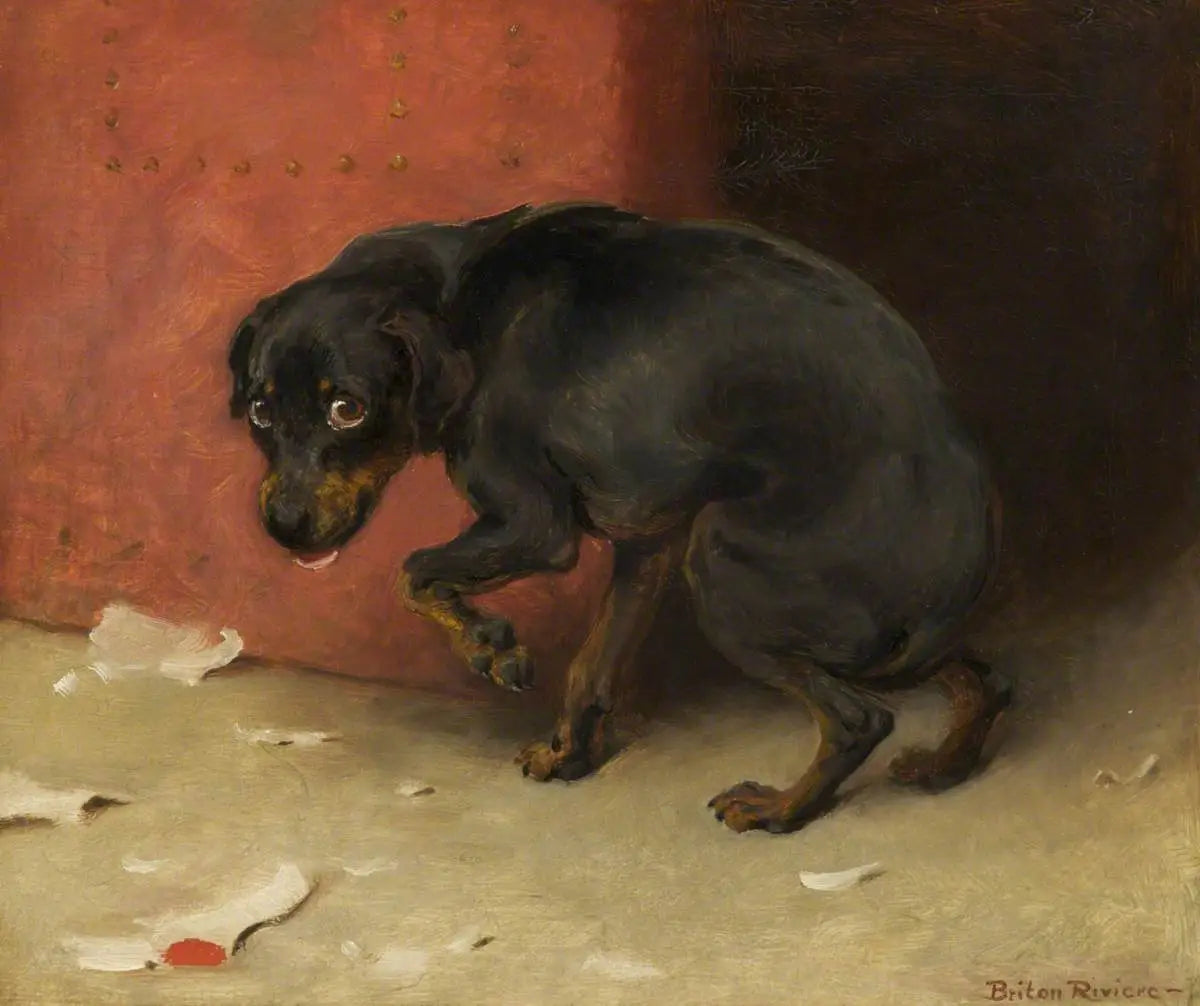 « La conscience fait de nous tous des lâches » Étude pour « Conscience » - Briton Rivière - Alpha Reproduction