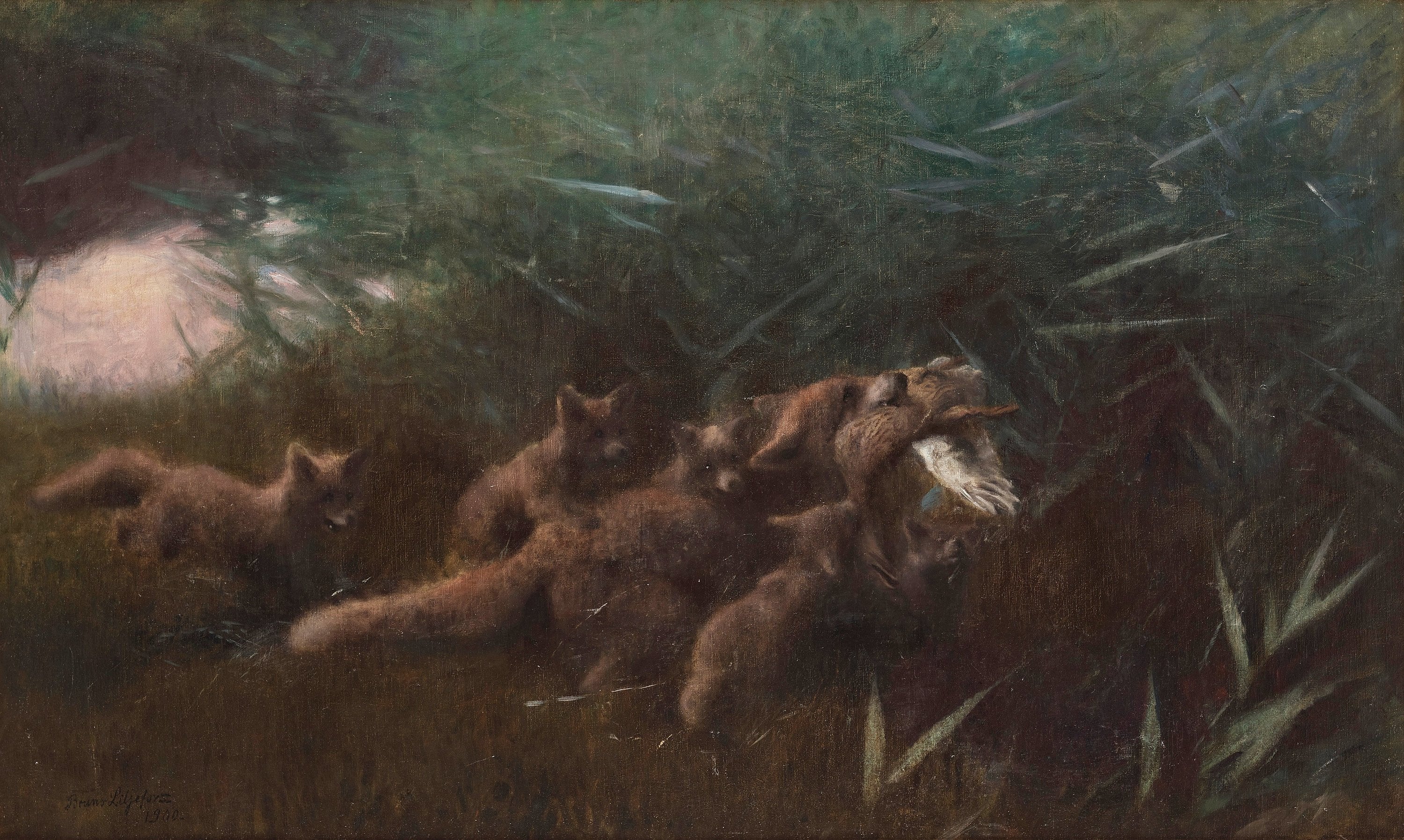 La famiglia Fox - Bruno Liljefors