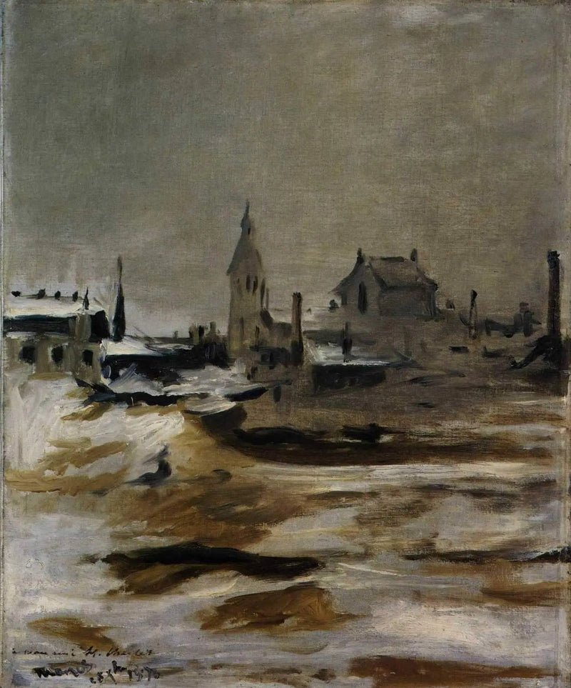 Effetto di neve a Petit-Montrouge - Édouard Manet
