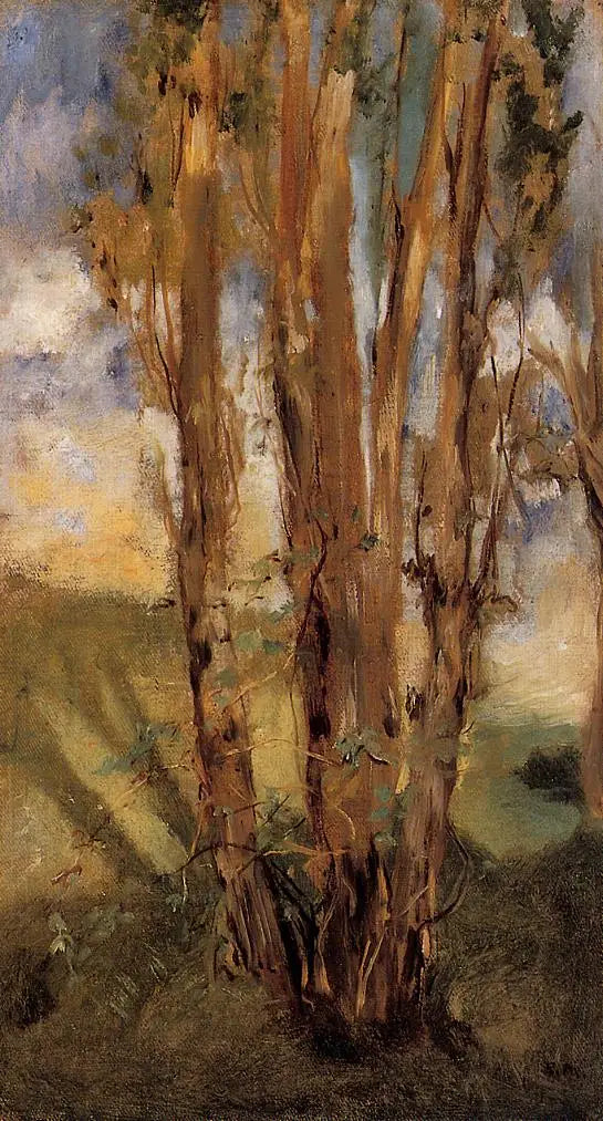 Reproduction du tableau « Étude d'arbres - Édouard Manet » par Alpha Reproduction en peinture à l’huile