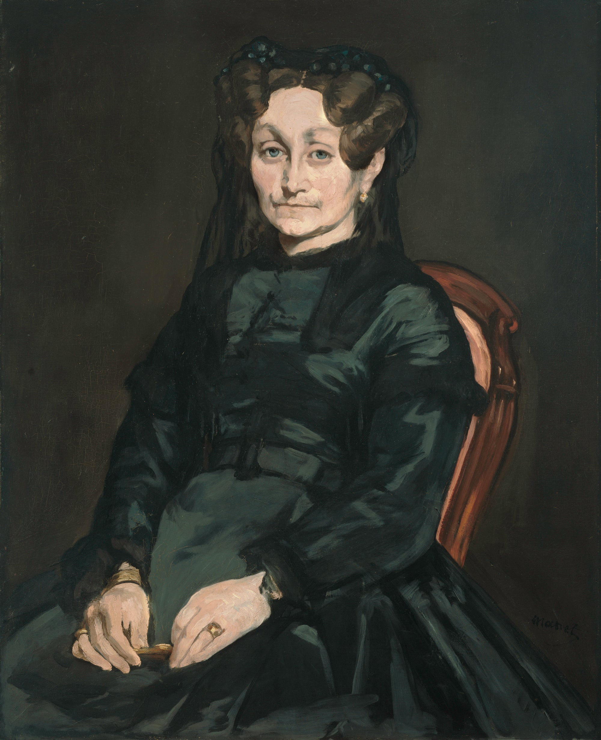 Reproduction du tableau « Madame Auguste Manet - Édouard Manet » par Alpha Reproduction en peinture à l’huile