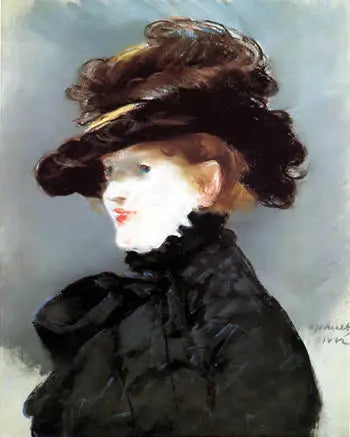 Méry Laurent con cappello nero - Édouard Manet