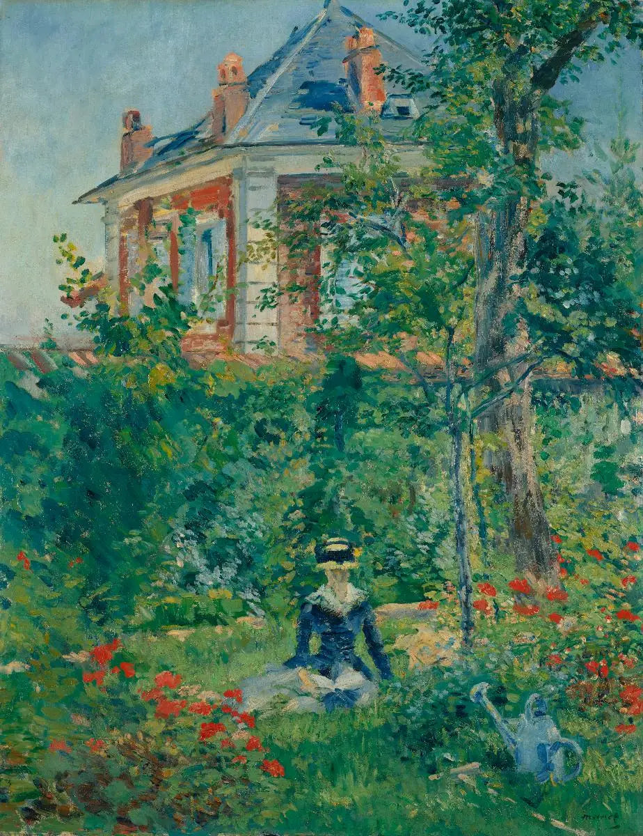 Reproduction du tableau « Un Coin du jardin de Bellevue - Édouard Manet » par Alpha Reproduction en peinture à l’huile