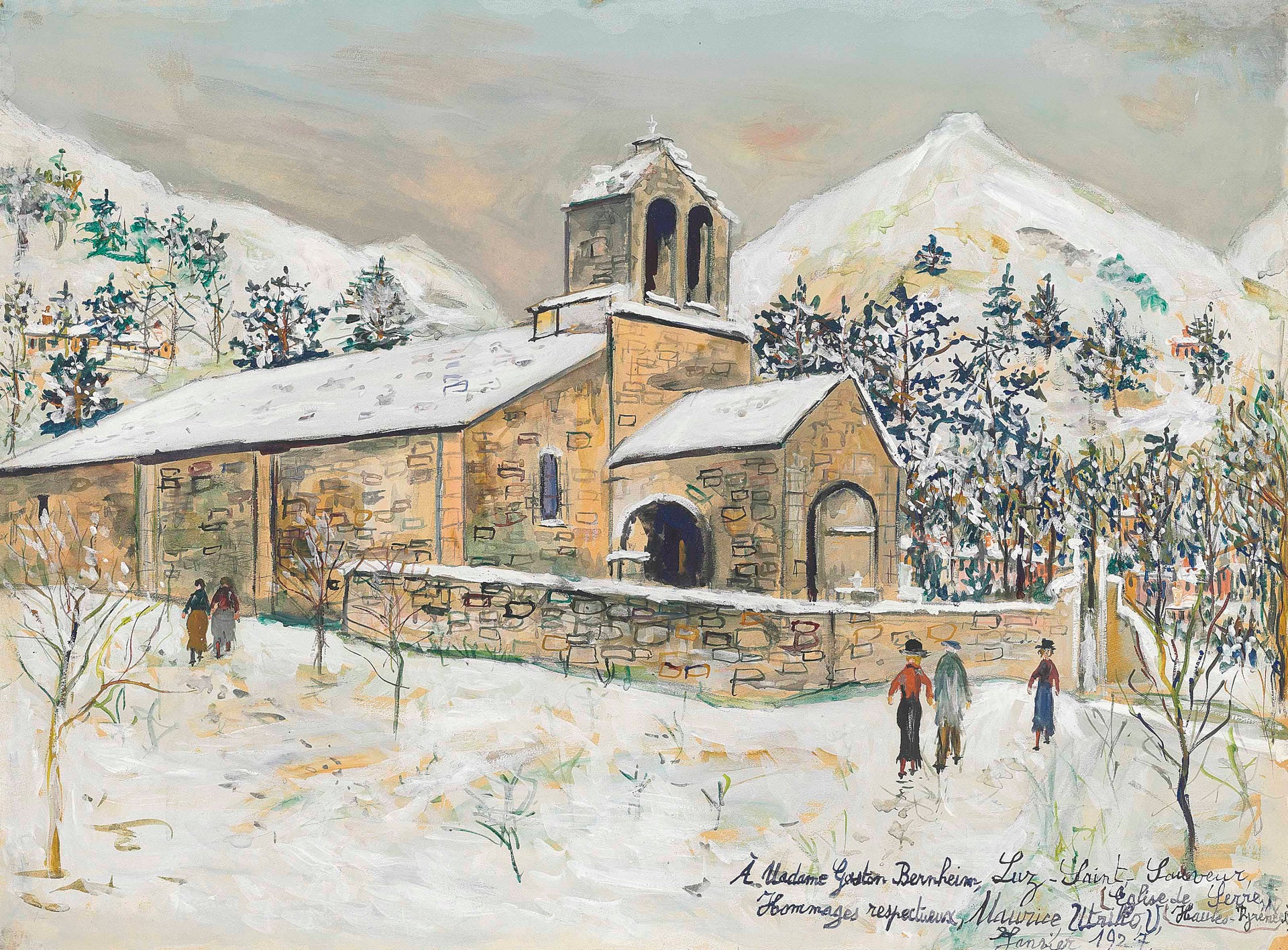 Église de Serre, Luz-Saint-Sauveur - Maurice Utrillo