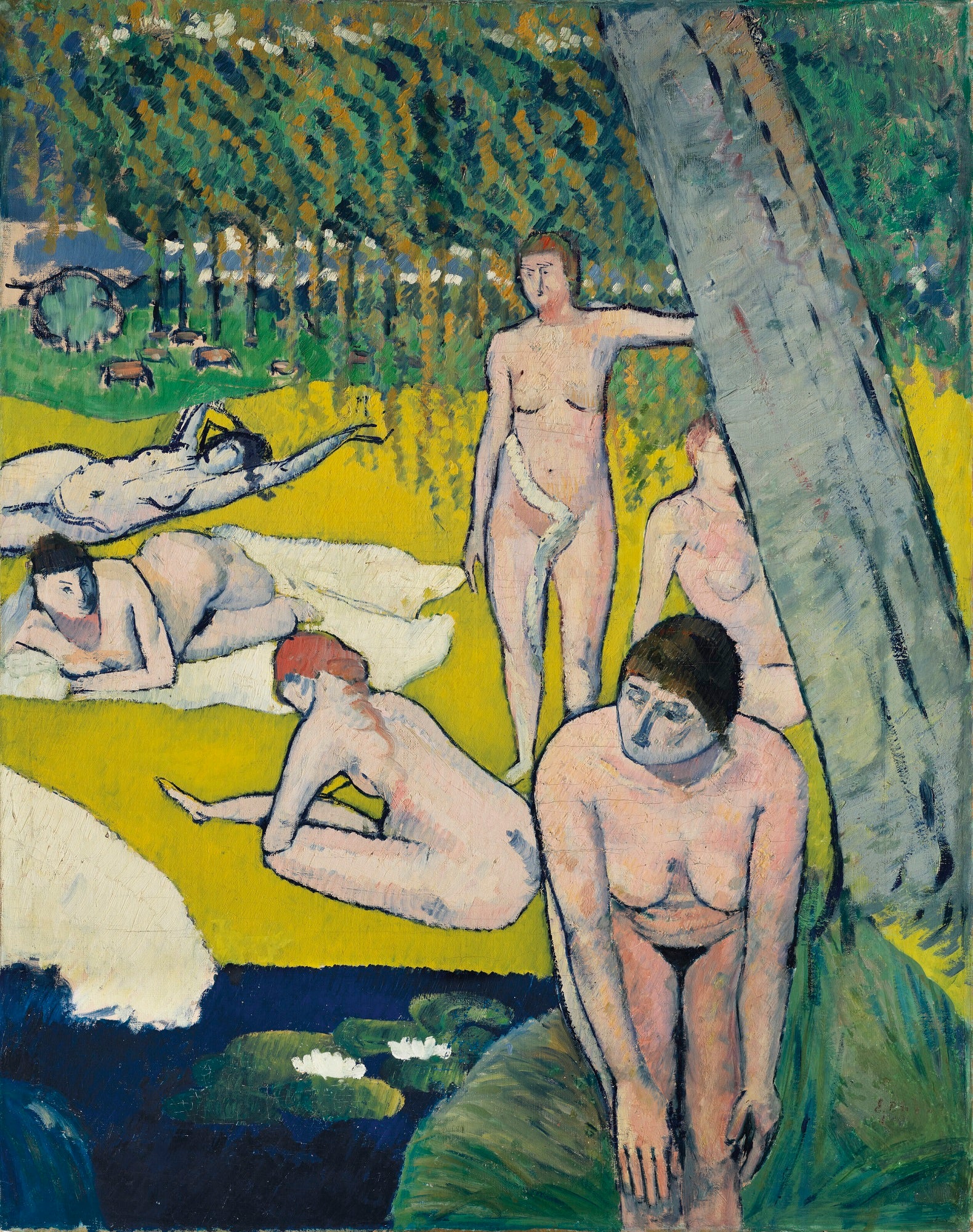 Baigneuses aux nénuphars - Émile Bernard - Alpha Reproduction