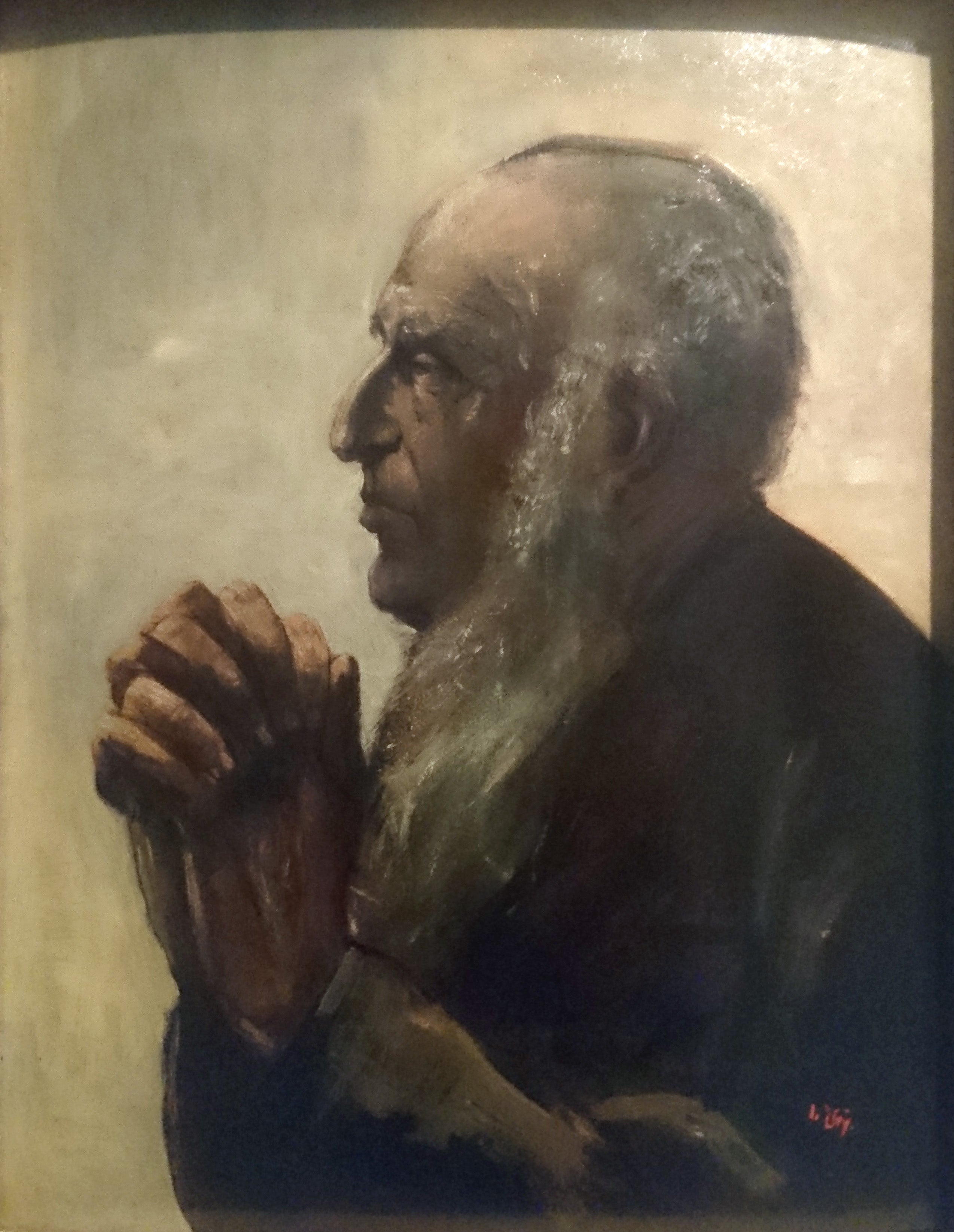 Étude d'homme de profil - Lesser Ury