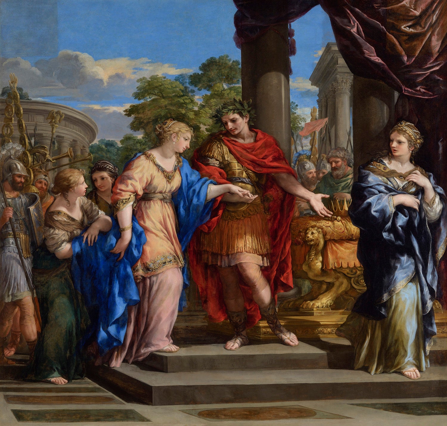 César remet Cléopâtre sur le trône d’Égypte - Pietro da Cortona - Alpha Reproduction