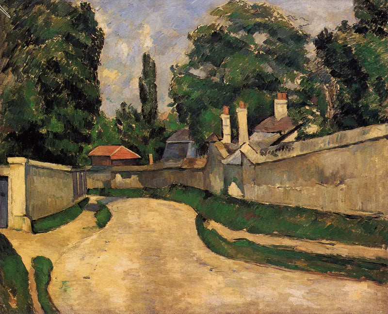 Case al bordo di una strada, I - Paul Cézanne