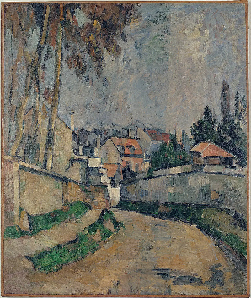 Case al bordo di una strada II - Paul Cézanne