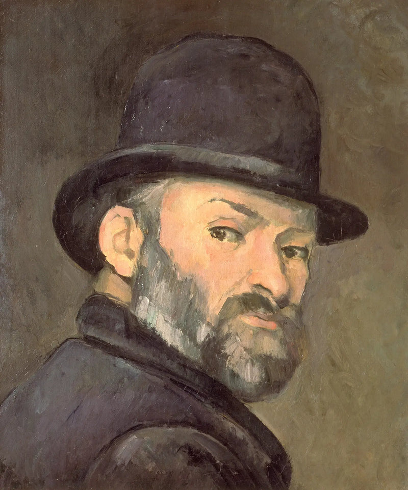 Cezanne con il cappello a bombetta - Paul Cézanne