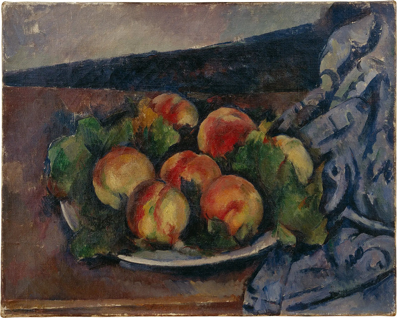 Piatto di pesche - Paul Cézanne