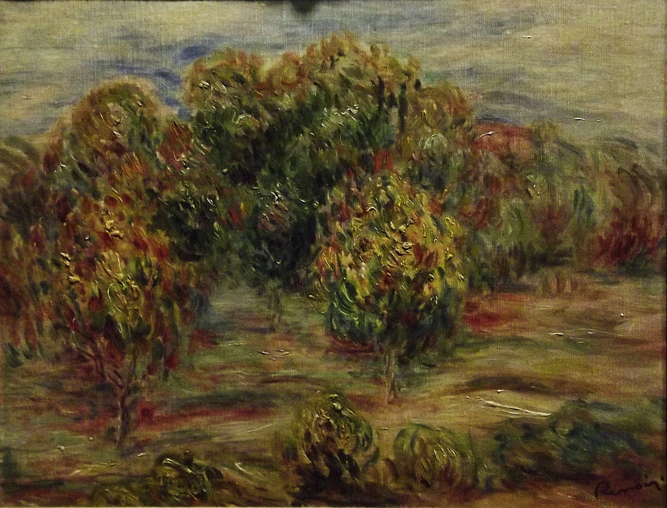 Reproduction du tableau « Paysage près de Cagnes - Pierre-Auguste Renoir » par Alpha Reproduction en peinture à l’huile