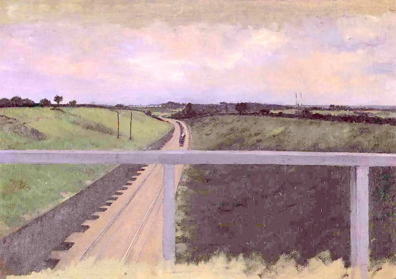 Paesaggio con ferrovie - Gustave Caillebotte