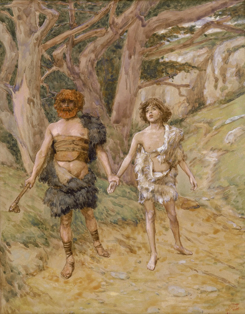 Caïn conduce Abel alla morte - James Tissot