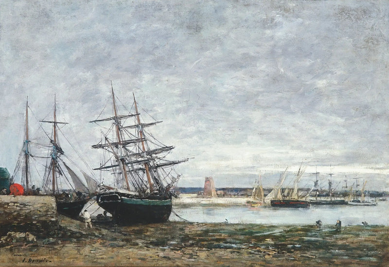 Camaret, bassa marea nella rada - Eugène Boudin