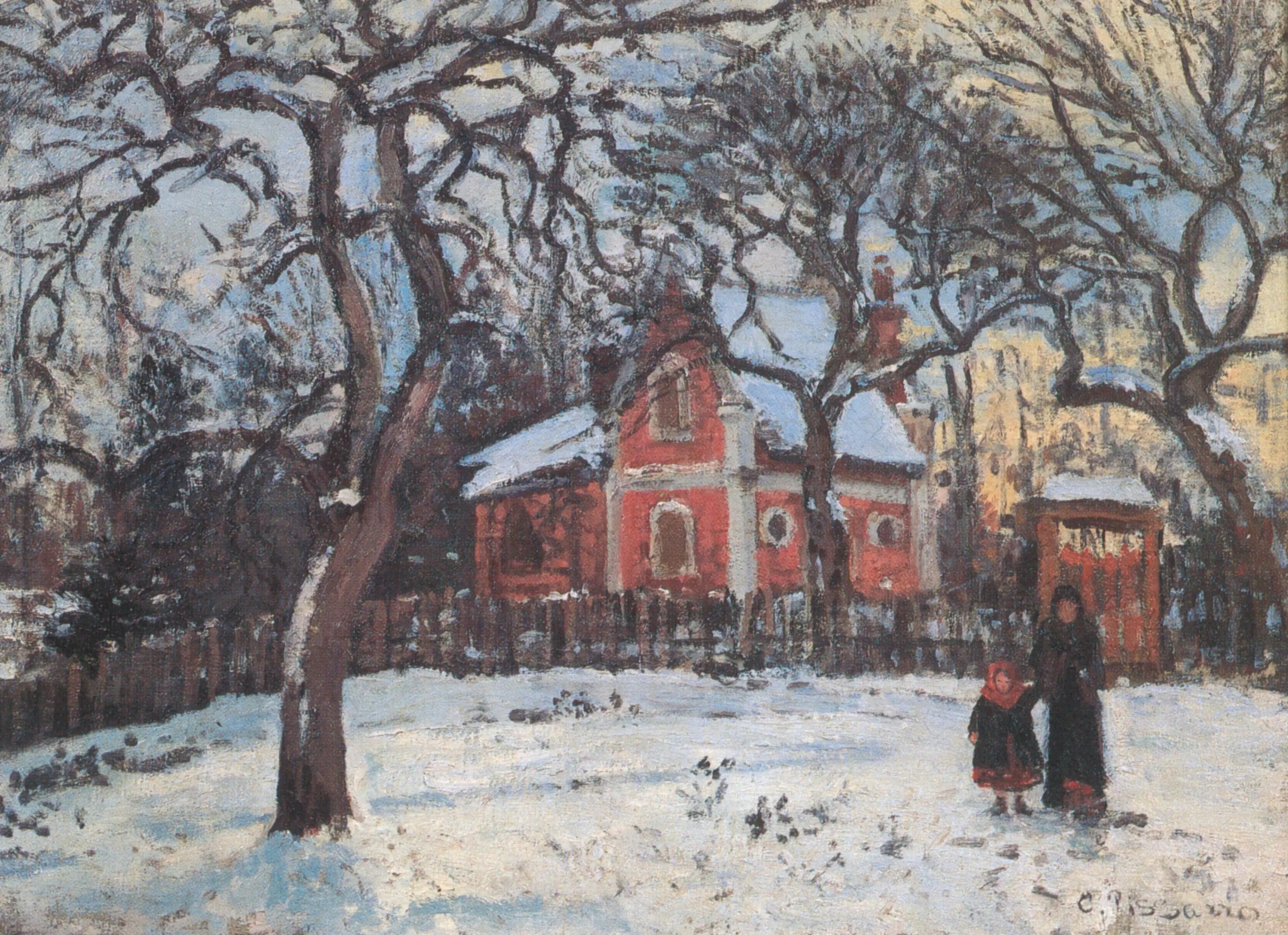 Reproduction du tableau « Châtaigniers à Louveciennes - Camille Pissarro » par Alpha Reproduction en peinture à l’huile