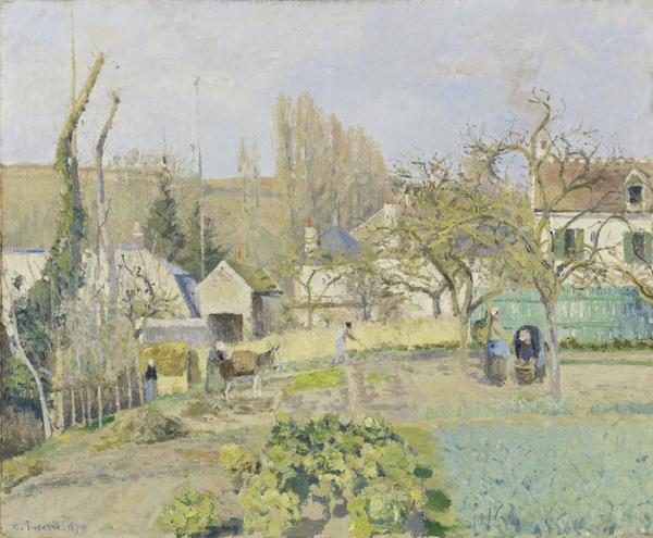 Reproduction du tableau « Potagers de L'Hermitage, Pontoise - Camille Pissarro » par Alpha Reproduction en peinture à l’huile