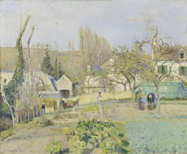 Reproduction du tableau « Potagers de L'Hermitage, Pontoise - Camille Pissarro » par Alpha Reproduction en peinture à l’huile