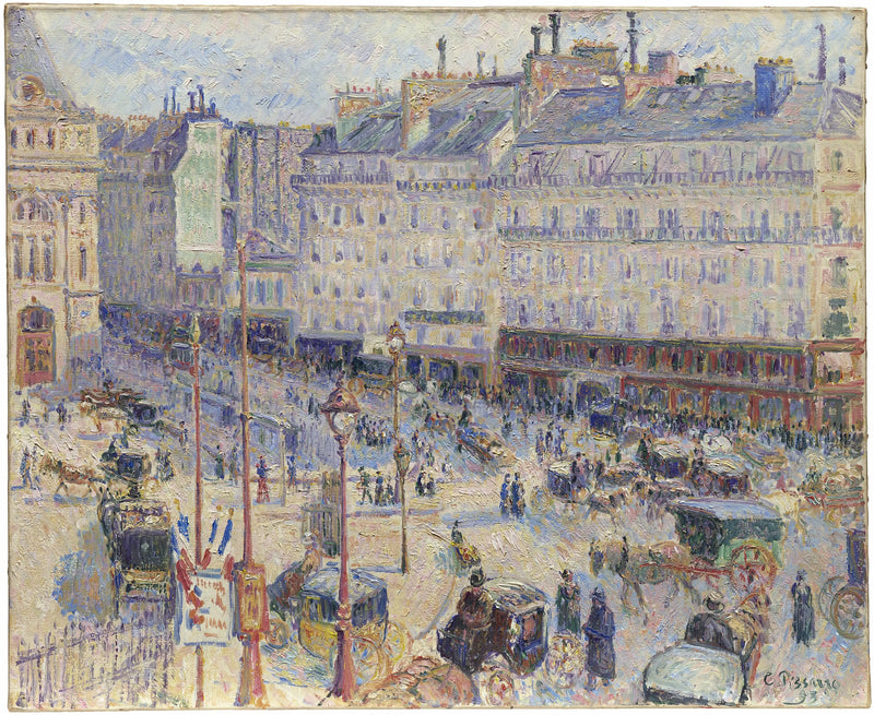 Piazza del Havre, Parigi - Camille Pissarro