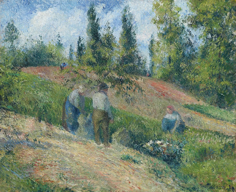 Raccolta delle mele, Pontoise - Camille Pissarro