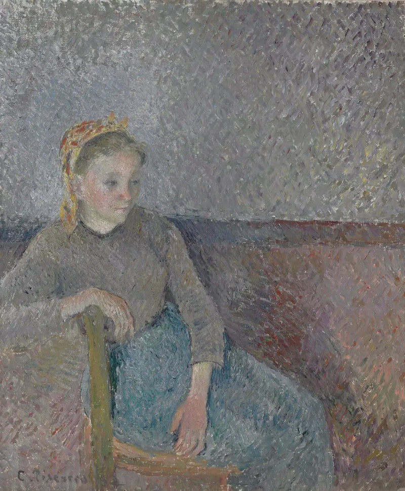 Contadina seduta - Camille Pissarro