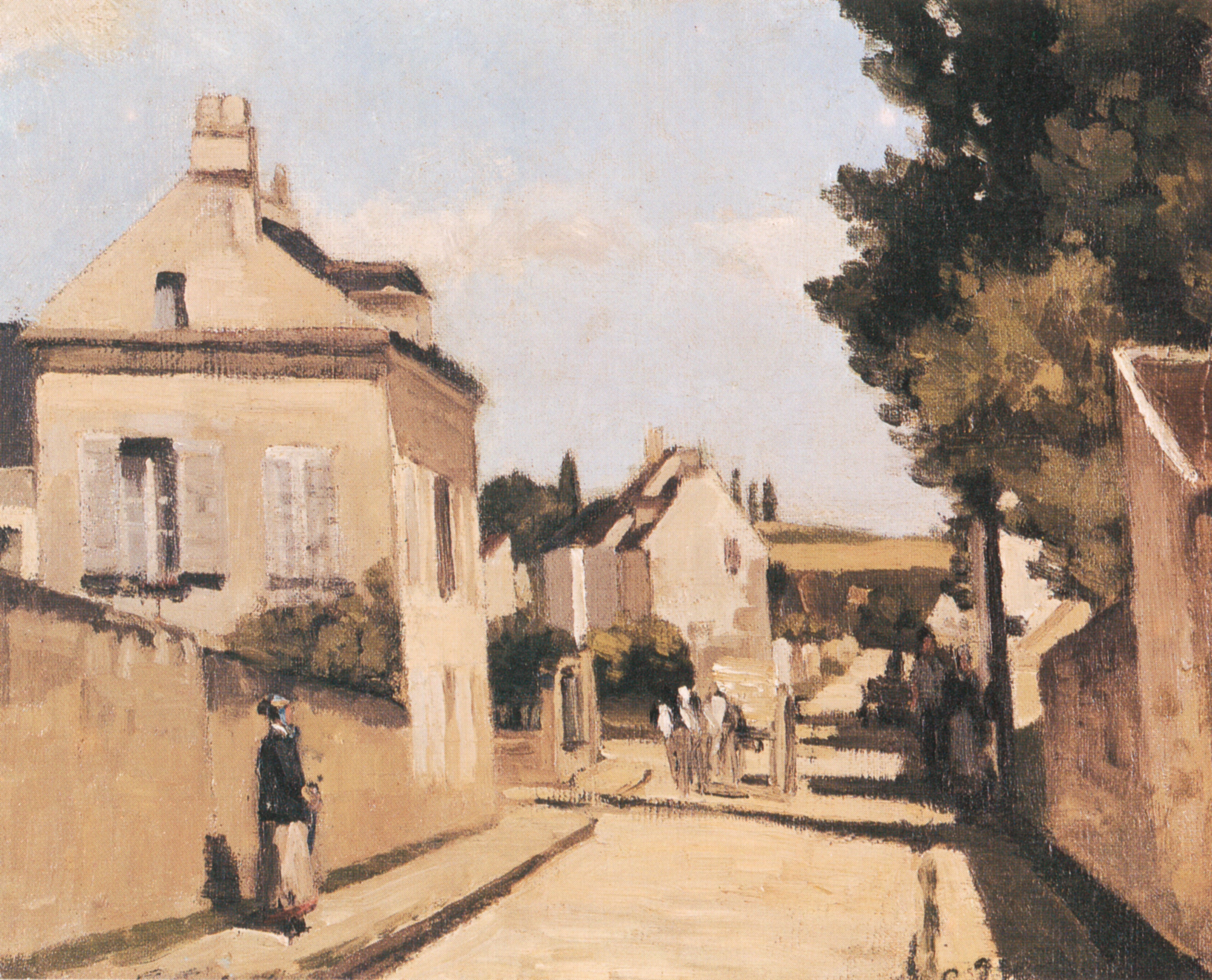 Reproduction du tableau « Rue L´Hermitage - Camille Pissarro » par Alpha Reproduction en peinture à l’huile