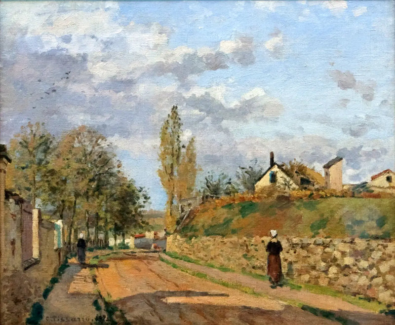 Rue de Beaujour, Pontoise - Camille Pissarro