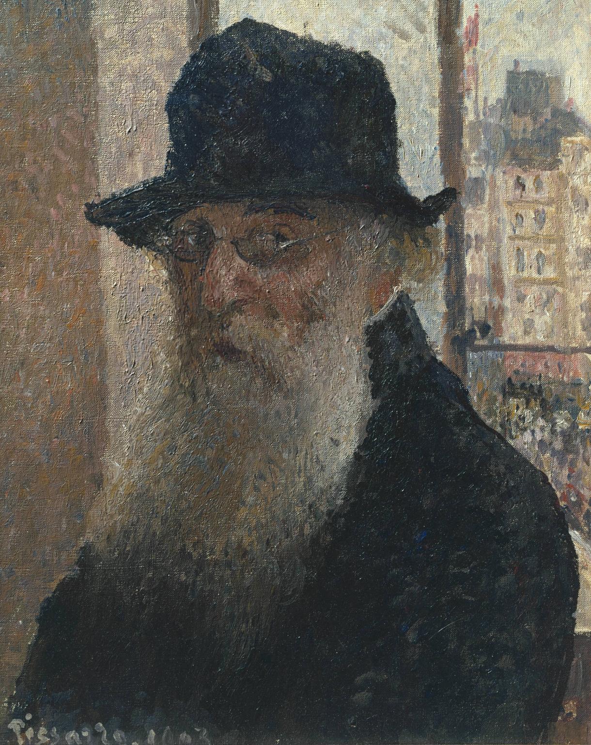 Reproduction du tableau « Autoportrait au chapeau - Camille Pissarro » par Alpha Reproduction en peinture à l’huile