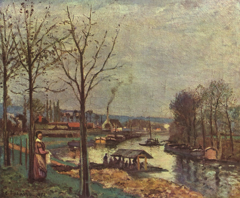La Senna a Port-Marly, il lavatoio - Camille Pissarro