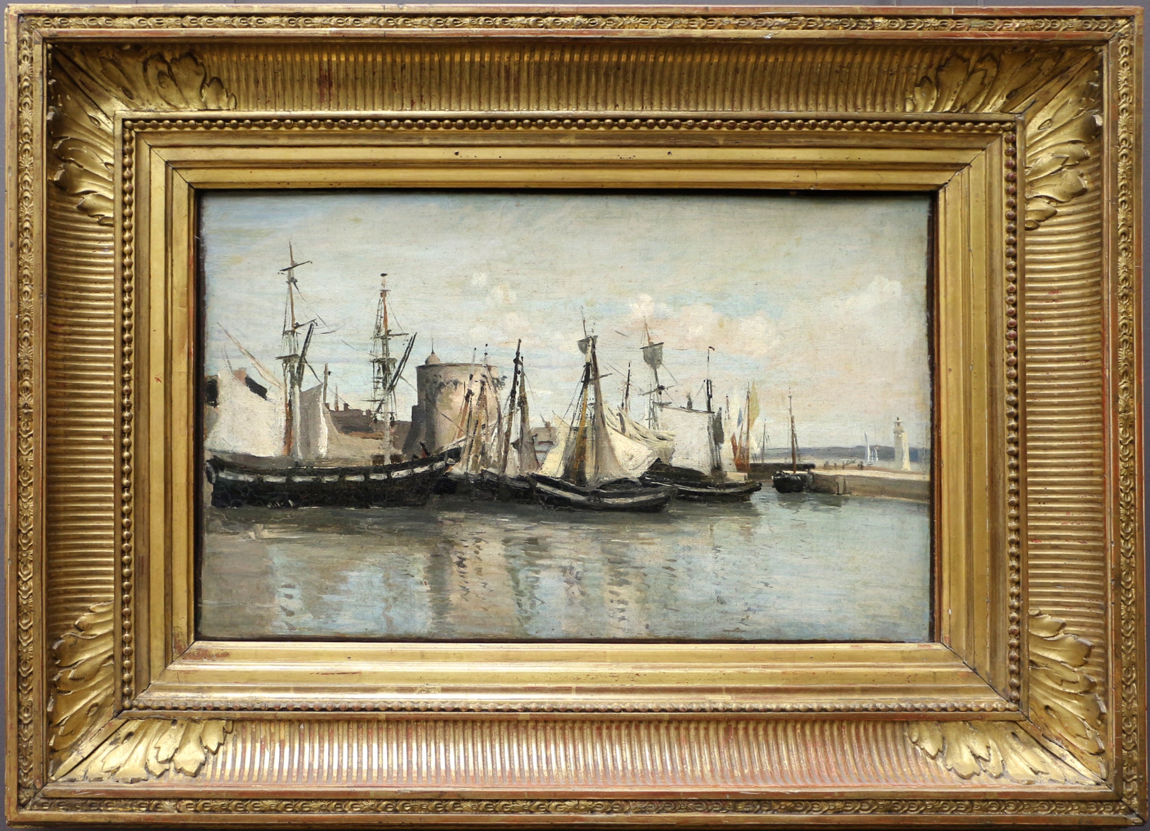 La Rochelle. Entrée du port d'échouage. - Jean-Baptiste Camille Corot