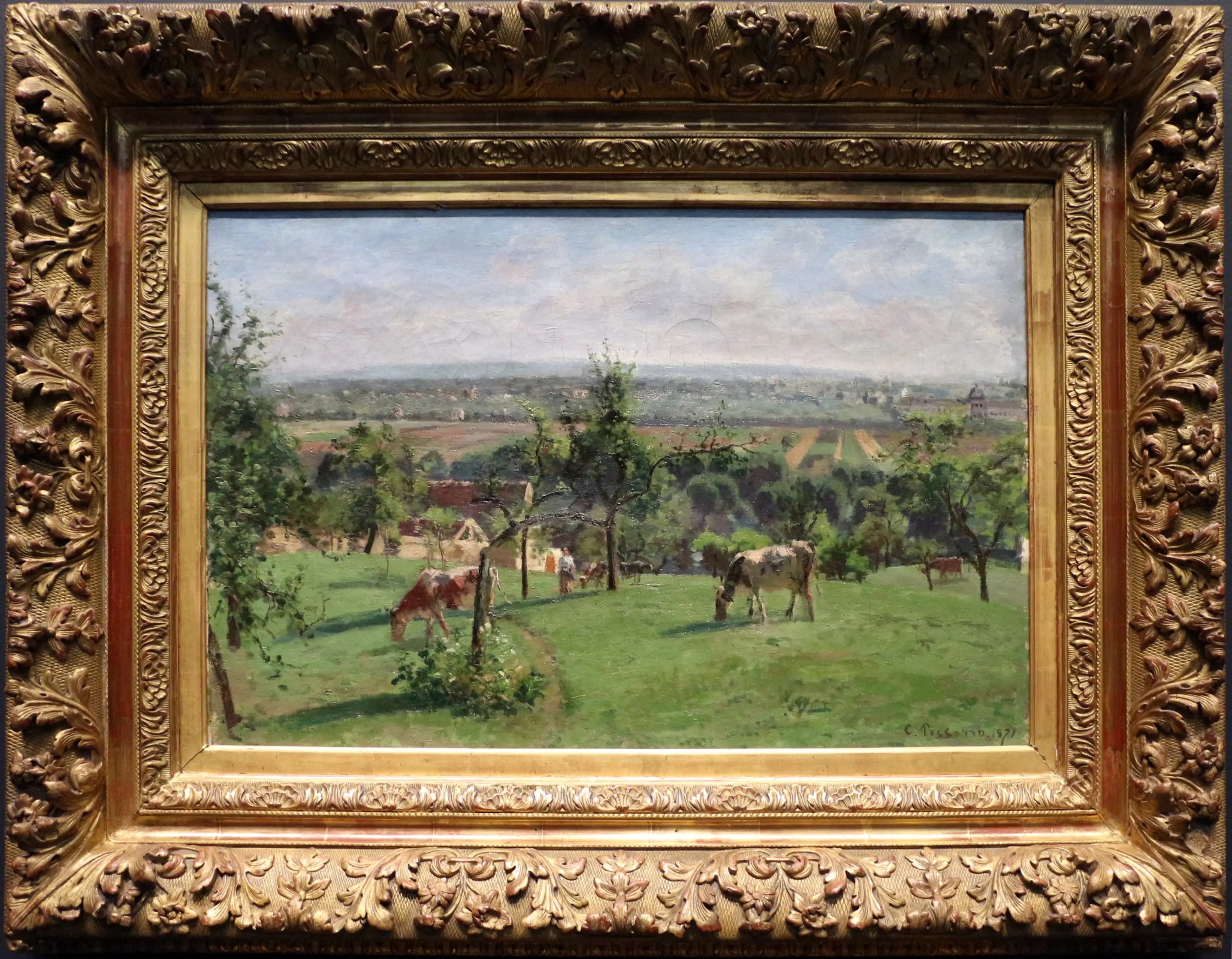 Reproduction du tableau « Les Coteaux du Vésinet - Camille Pissarro » par Alpha Reproduction en peinture à l’huile