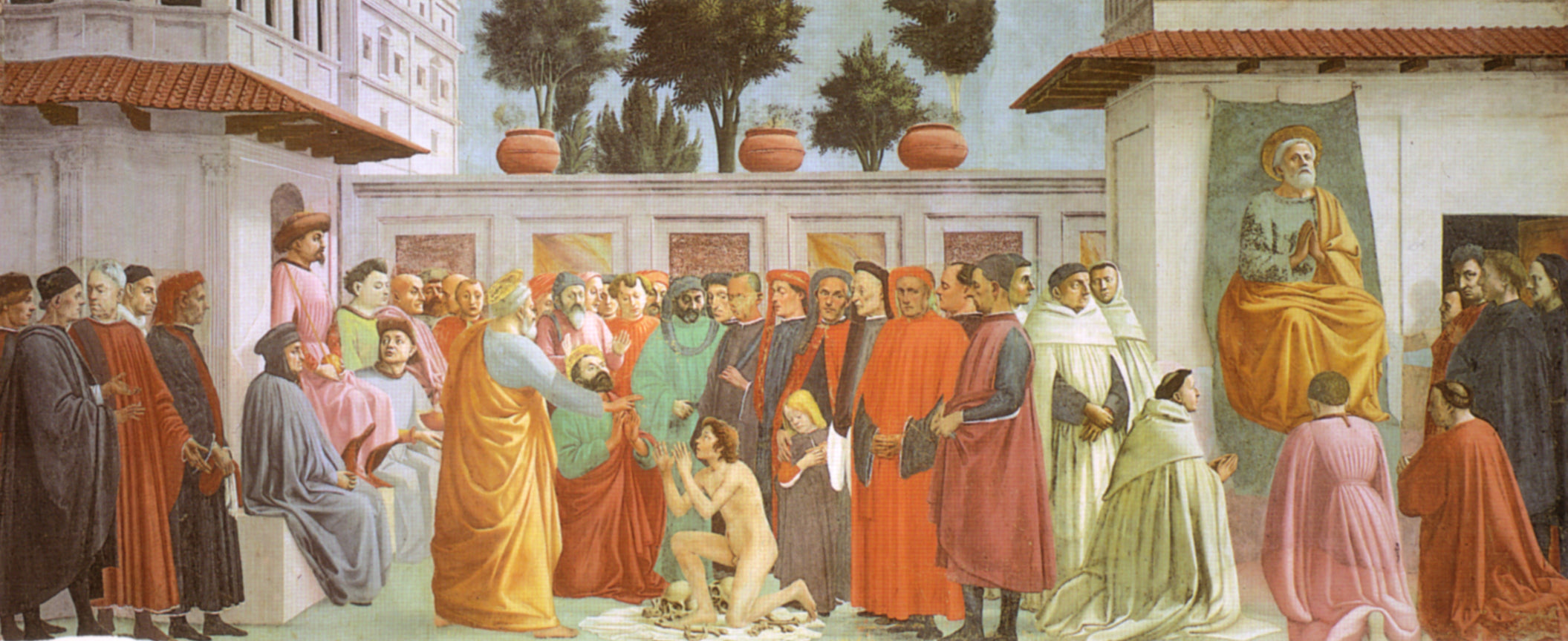 Résurrection du fils de Théophile et saint Pierre en chaire - Masaccio - Alpha Reproduction