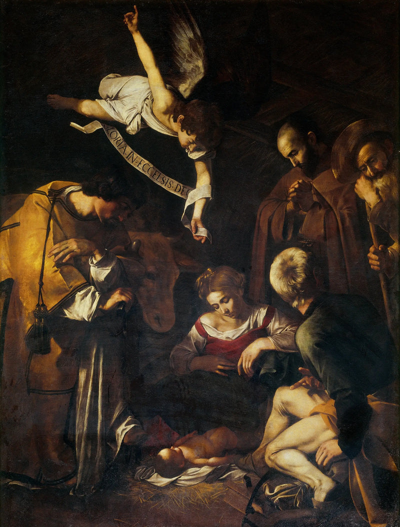 La Natività con san Francesco e san Lorenzo - Caravaggio