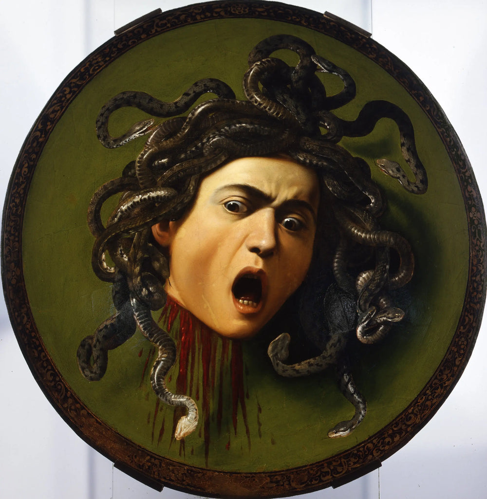 Reproduction du tableau « Méduse - Le Caravage » par Alpha Reproduction en peinture à l’huile